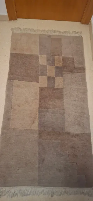 2 Alfombras Beige y Marrón