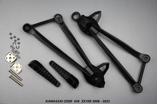 Estriberas traseras KAWASAKI ZX6R / 636 / ZX10R 08