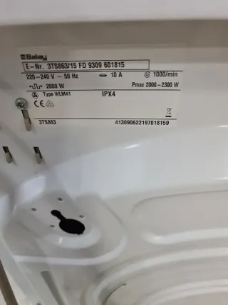 Lavadora Balay Electrónica 1000 RPM