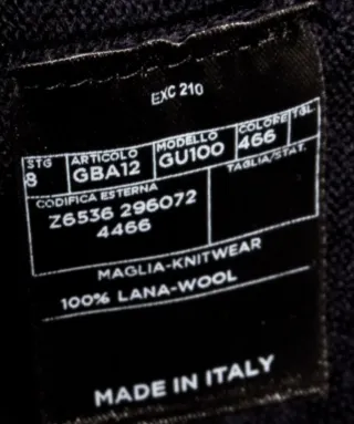 Jersey Gucci Lana Negro