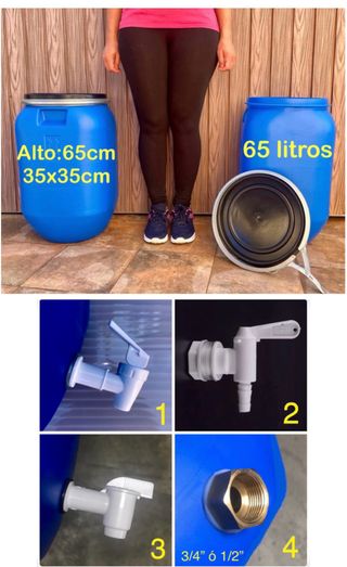 Bidón 65L con o sin grifo