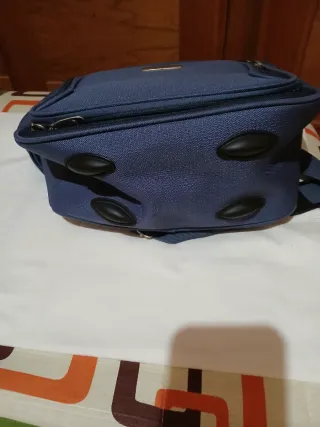 Bolso de viaje DAVID JONES azul y negro