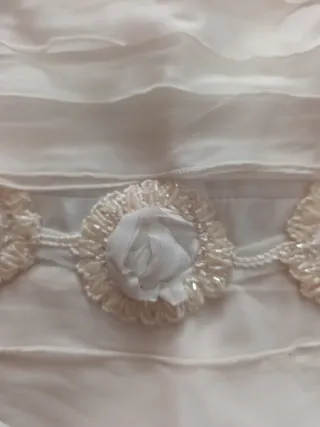 Vestido fiesta Carla Ruiz blanco T.36/38