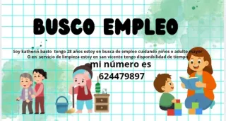Busco empleo haciendo limpieza