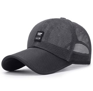 Gorra de malla transpirable gris