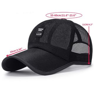 Gorra de malla transpirable gris