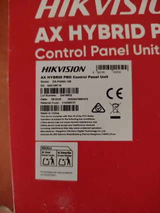 Hikvision AX Hybrid Pro G2 Panel Control