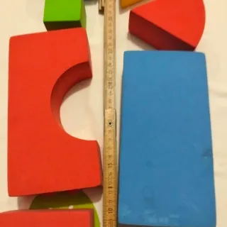 Sacca giochi costruzioni colorati