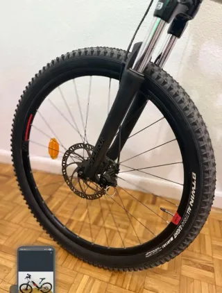 Bicicleta Eléctrica MTB Blanca 27.5 Talla L