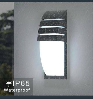 2 Apliques de Pared Gris y Blanco