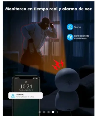 Cámara Vigilancia 4MP 2.5K WiFi