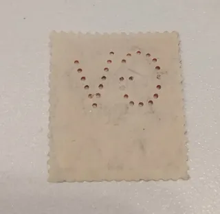 SELLO RARO DE REINO DE BAVIERA SOBRECARGADO Y PERF