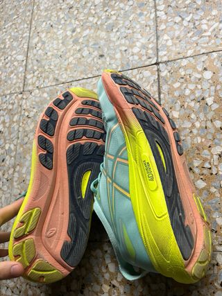 Asics Metaspeed Teal/Yellow Running Shoes