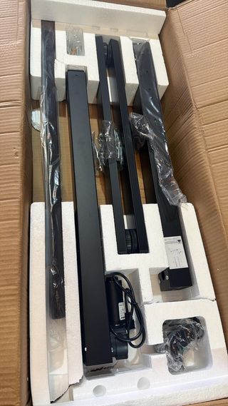 Escritorio Elevable Eléctrico Negro 80x60cm