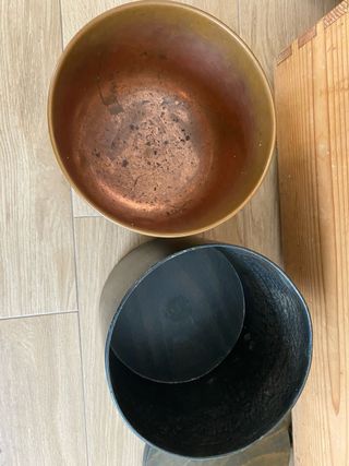 Portaghiaccio in legno e rame