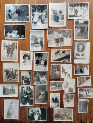 Lote de fotografías antiguas de mujeres MZ.3