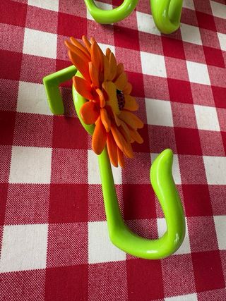 Appendiabiti Vigar Fiore Arancione e Verde