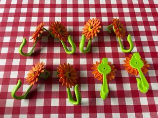 Appendiabiti Vigar Fiore Arancione e Verde