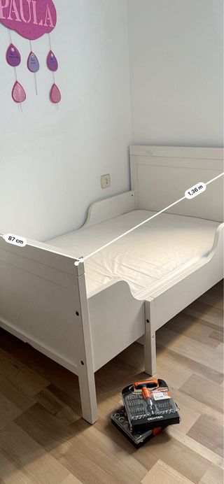 Cama infantil blanca IKEA