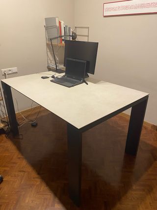 Mesa Comedor Extensible Madera y Metal