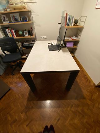 Mesa Comedor Extensible Madera y Metal