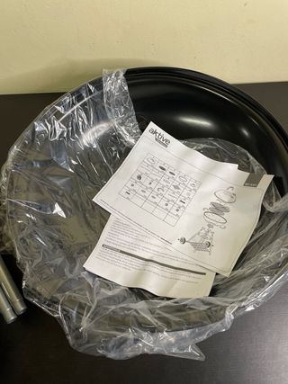 Barbacoa Carbón AKTIVE Portátil Negra 46x89cm