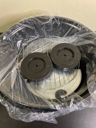 Barbacoa Carbón AKTIVE Portátil Negra 46x89cm