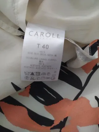 Vestido de verano estampado floral Caroll talla 40