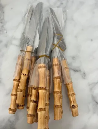 Cubertería Bambú y Acero Inoxidable