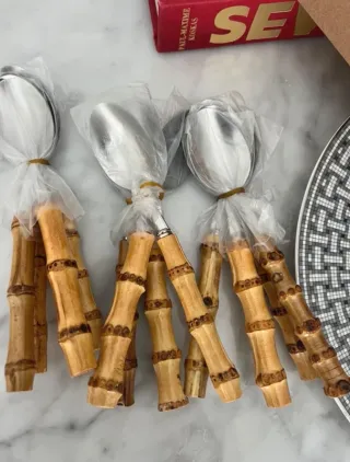 Cubertería Bambú y Acero Inoxidable