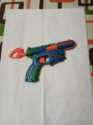 Pistola Nerf Azul y Verde