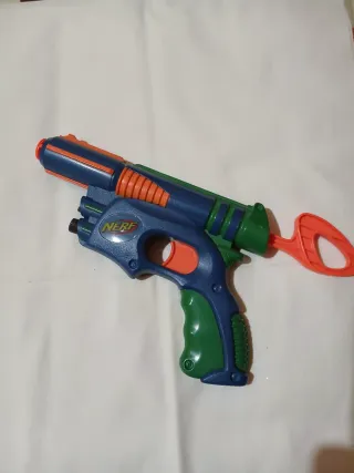 Pistola Nerf Azul y Verde