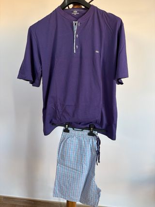 Pijama caballero NTN azul y morado