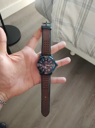 Reloj Marea Azul Correa Cuero Marrón