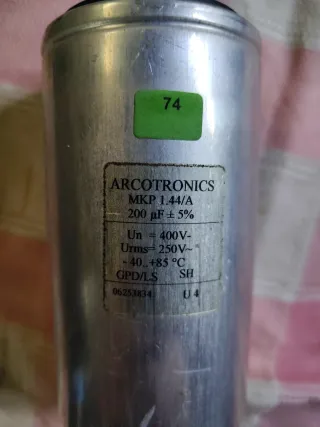Condensador Arcotronics MKP 1.44/A 200uF 400V