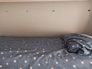 Cama Plegable Beige y Blanca