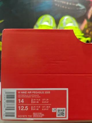 Nike Air Pegasus 2005 Verde/Plata