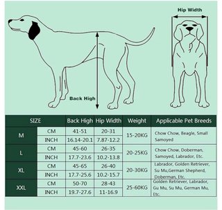 Sedia a rotelle taglia L per cani di taglia media