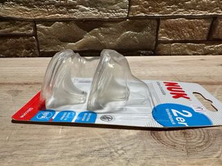 NUK 2 boquillas de silicona 6-18 meses