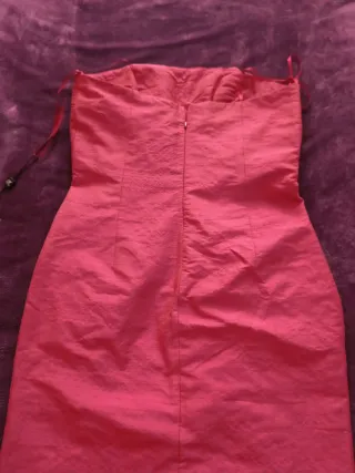 Vestido fiesta rosa T.36/38. Rosa cobre.