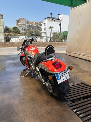 Harley Davidson V-Rod Naranja/Plata