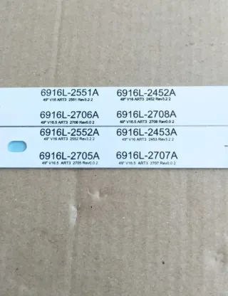 Tiras LED LG 49 y cable conexión