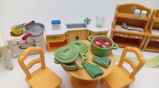 Pack Cocina + comidas Sylvanian Families Miniatura