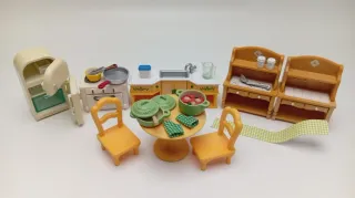 Pack Cocina + comidas Sylvanian Families Miniatura