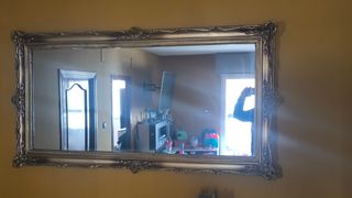 Espejo grande 145x75cm + 4 cuadros marco