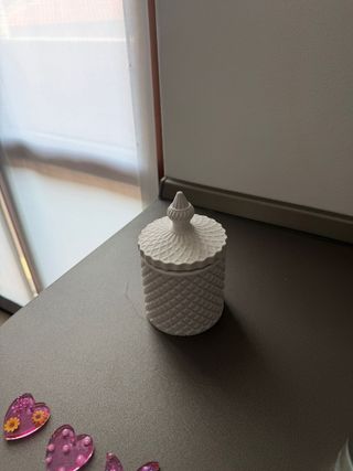 Saliera in ceramica bianca Possibilità di tris