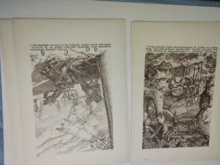 30 Litografie Don Chisciotte 48x34 cm