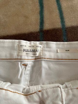 Bermudas Pull&Bear Blancas Desgastadas