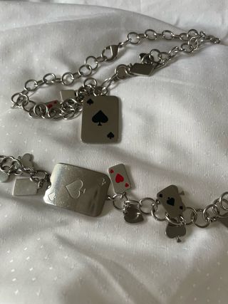 Pulsera Tous Acero Corazones y Naipes