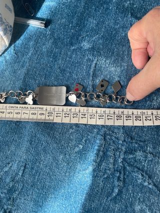 Pulsera Tous Acero Corazones y Naipes